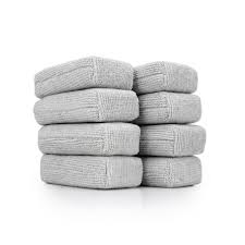 The Rag Company- Pearl Sponge Applicator Ice Grey 8-Pack