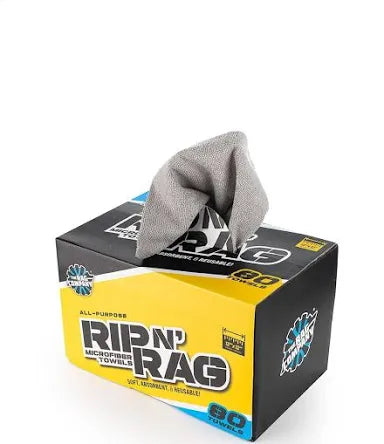 The Rag Company- Rip N' Rag - Multi-Purpose Microfiber Towels x 80