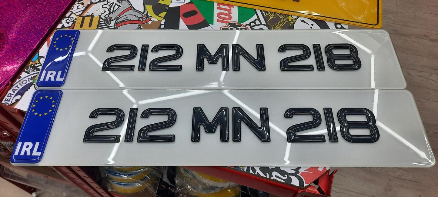 3D Black Gel Plates Pair