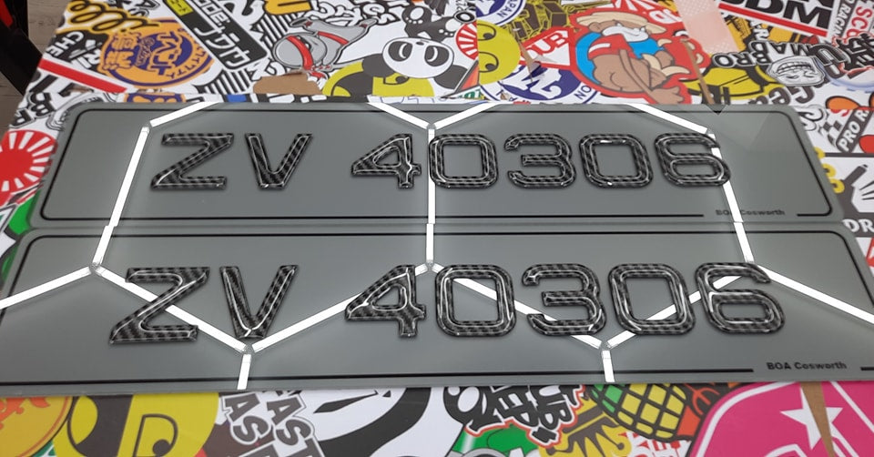 3D Carbon Tinted Gel Plates Pair