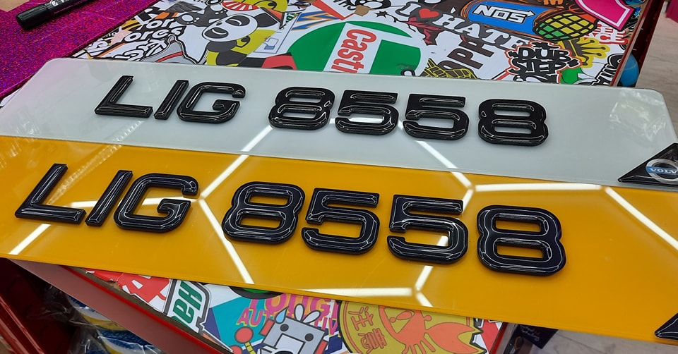 4D Black Gel top Plates Pair