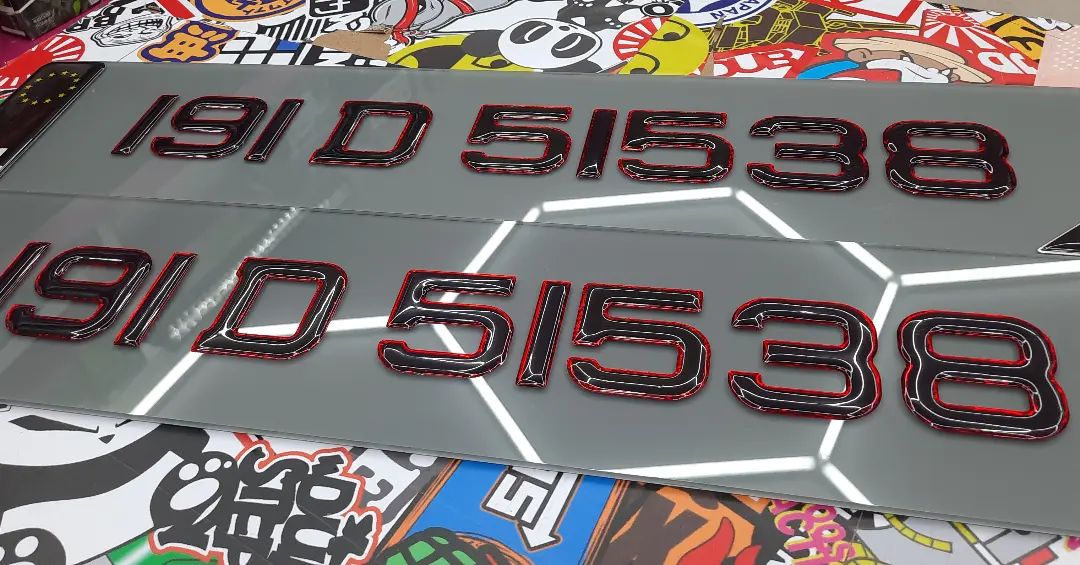 3D Red Tinted Gel Plates Pair