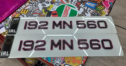 3D Pink Gel Plates Pair