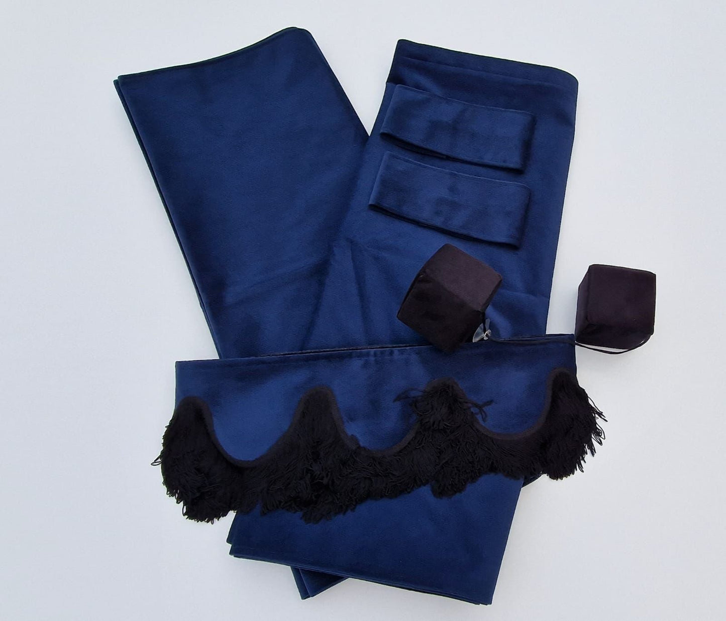 CMG BLUE TRUCK CURTAINS WITH PELMET