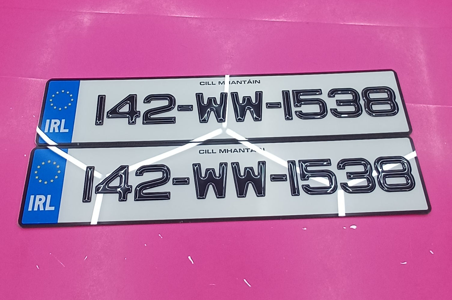 3D Black Gel Plates Pair