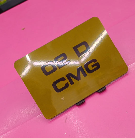 Motorbike Plate *7x5 Tinted