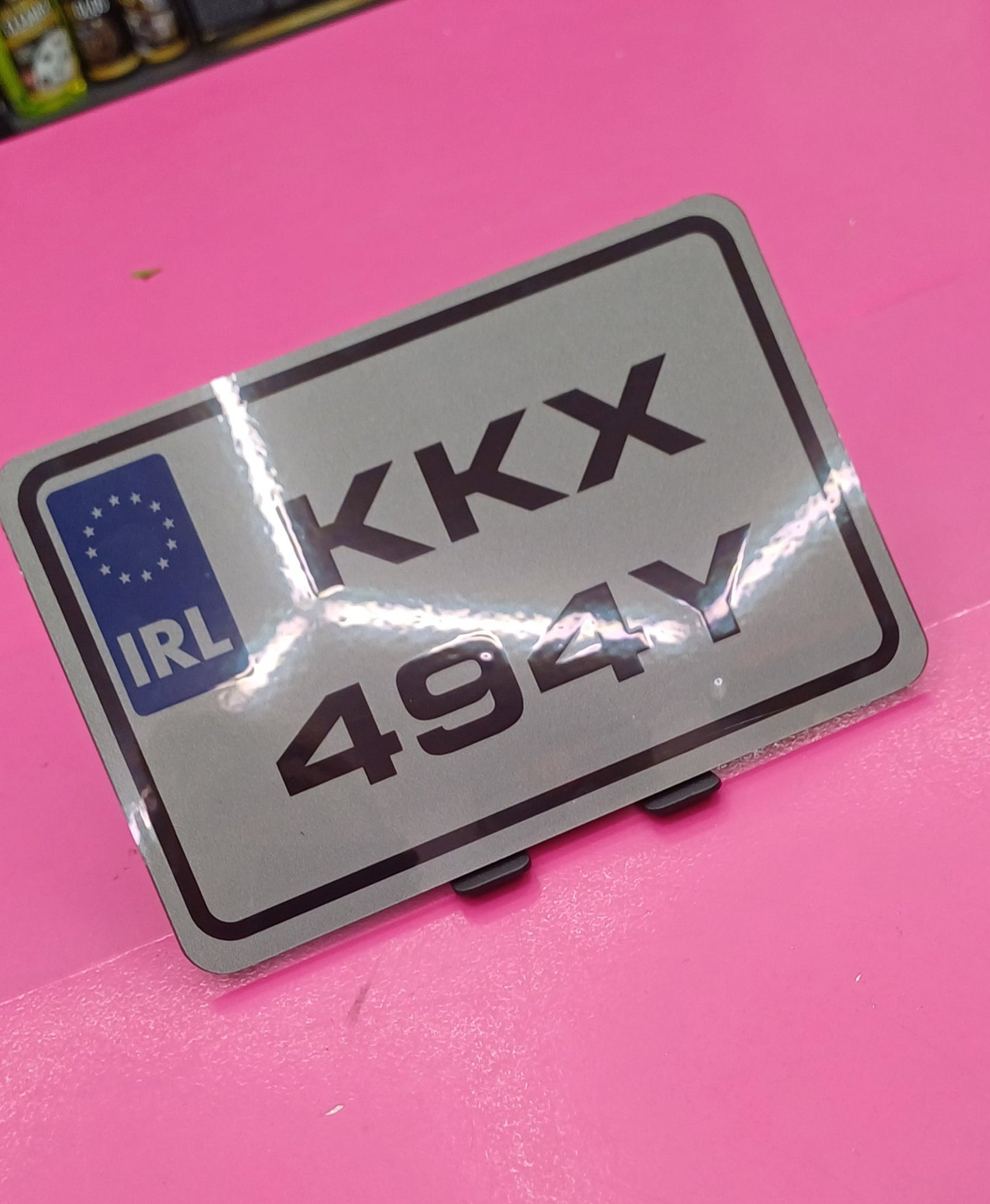 CMG Motorbike Plate *7x5 Tinted