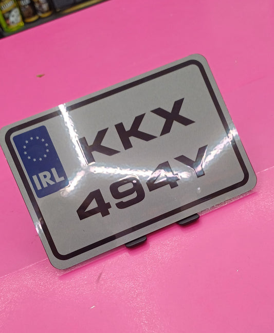 CMG Motorbike Plate *7x5 Tinted