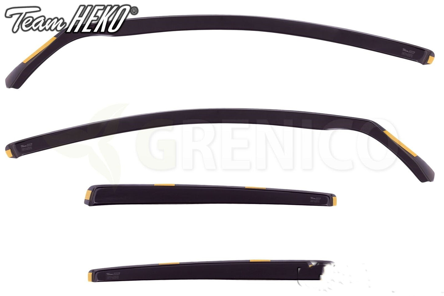 VW Golf mk6 5door hatchback 2008-2012 wind deflectors 4pc HEKO TINTED