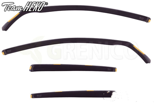 VW Golf mk6 5door hatchback 2008-2012 wind deflectors 4pc HEKO TINTED