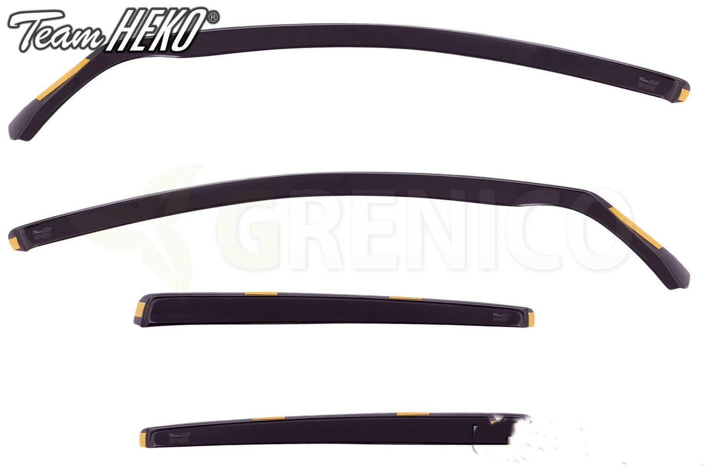 VW Golf mk5 5door hatchback 2004-2008 Wind deflectors 4pc HEKO TINTED fits