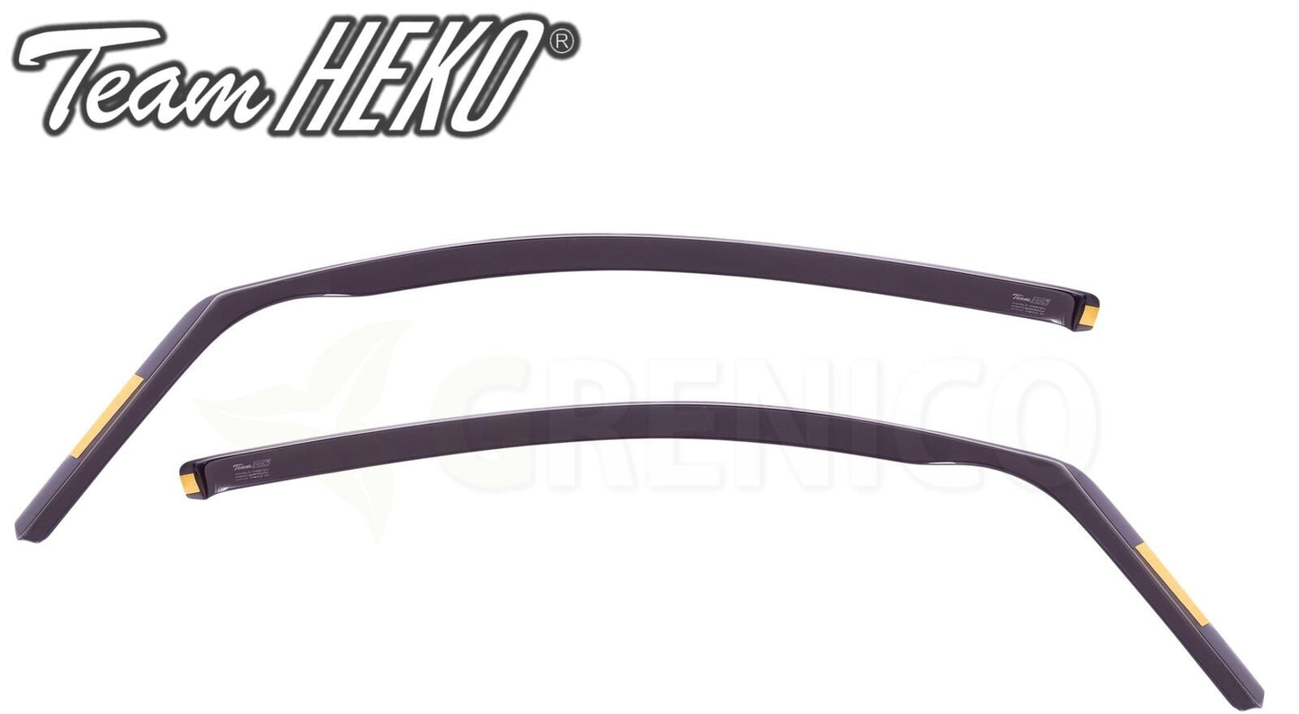 VW Caddy mk3 2door 2004-onwards front wind deflectors 2pc HEKO TINTED