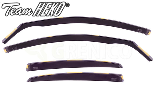 Audi A4 B8 4 doors saloon 2009-2015 Heko wind deflectors 4 pieces TINTED