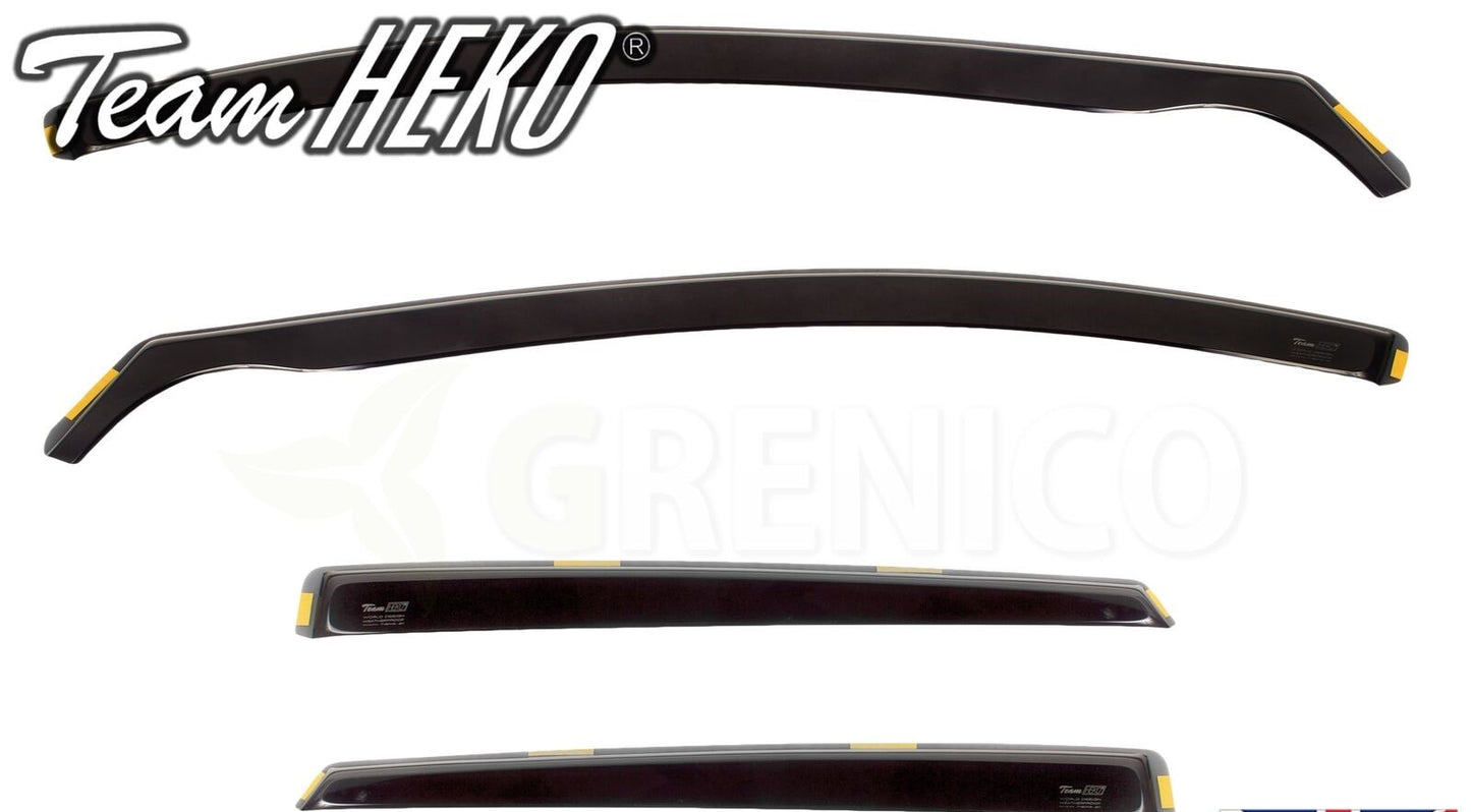 Seat Leon/Leon CUPRA mk3 5door htb 2013-onwards wind deflectors 4pc HEKO Tinted