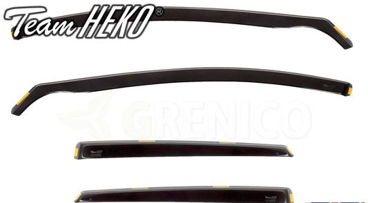Seat Leon/Leon CUPRA mk3 5door htb 2013-onwards wind deflectors 4pc HEKO Tinted