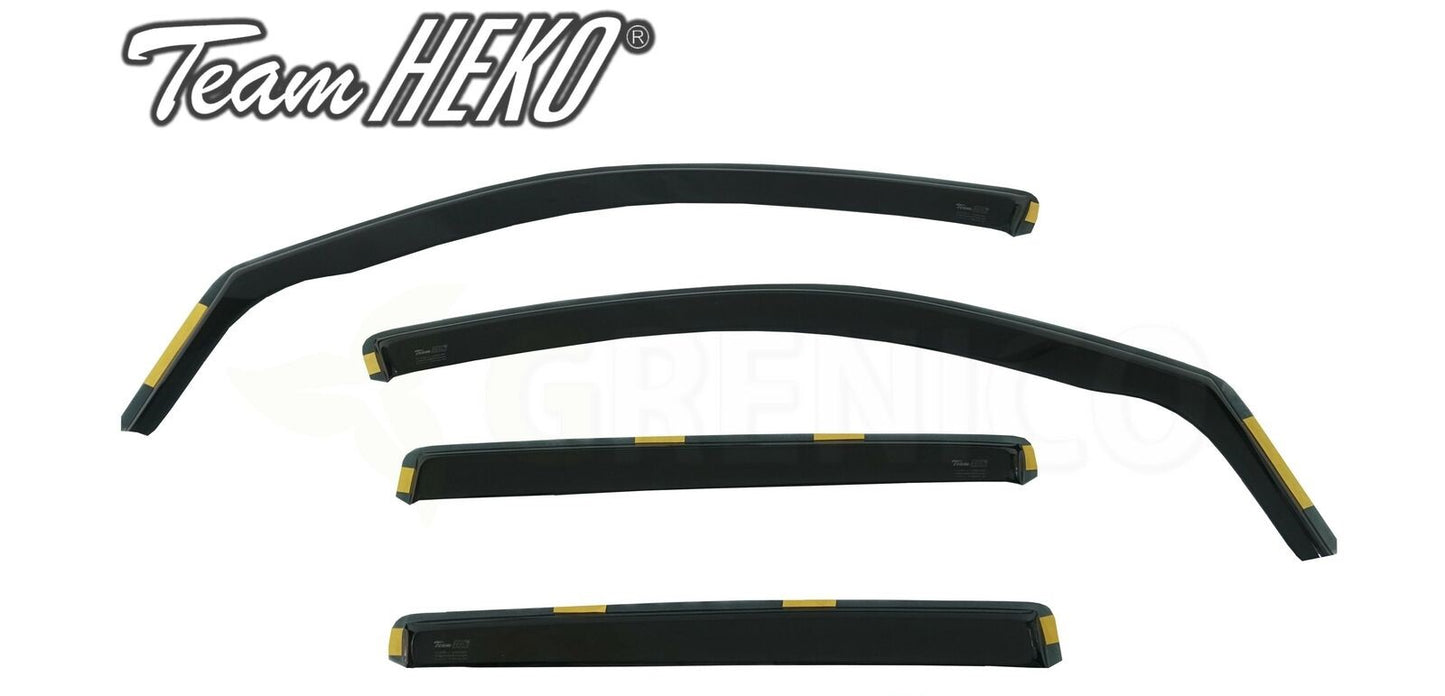 VW TIGUAN mk2 5door SUV 2016-up wind deflectors 4pc HEKO TINTED new