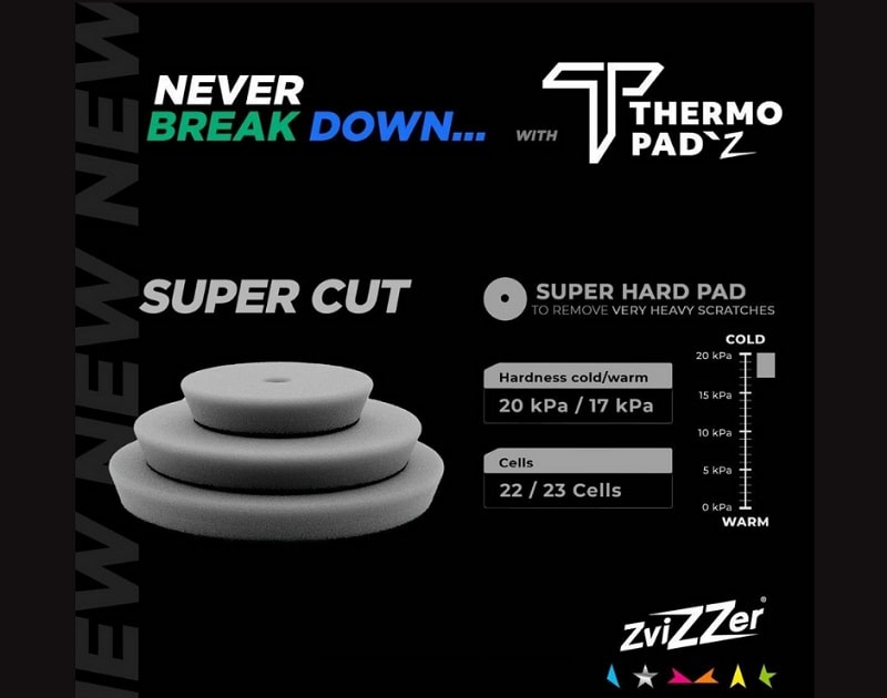 Zvizzer Thermo Pad Grey Super Cut 5"