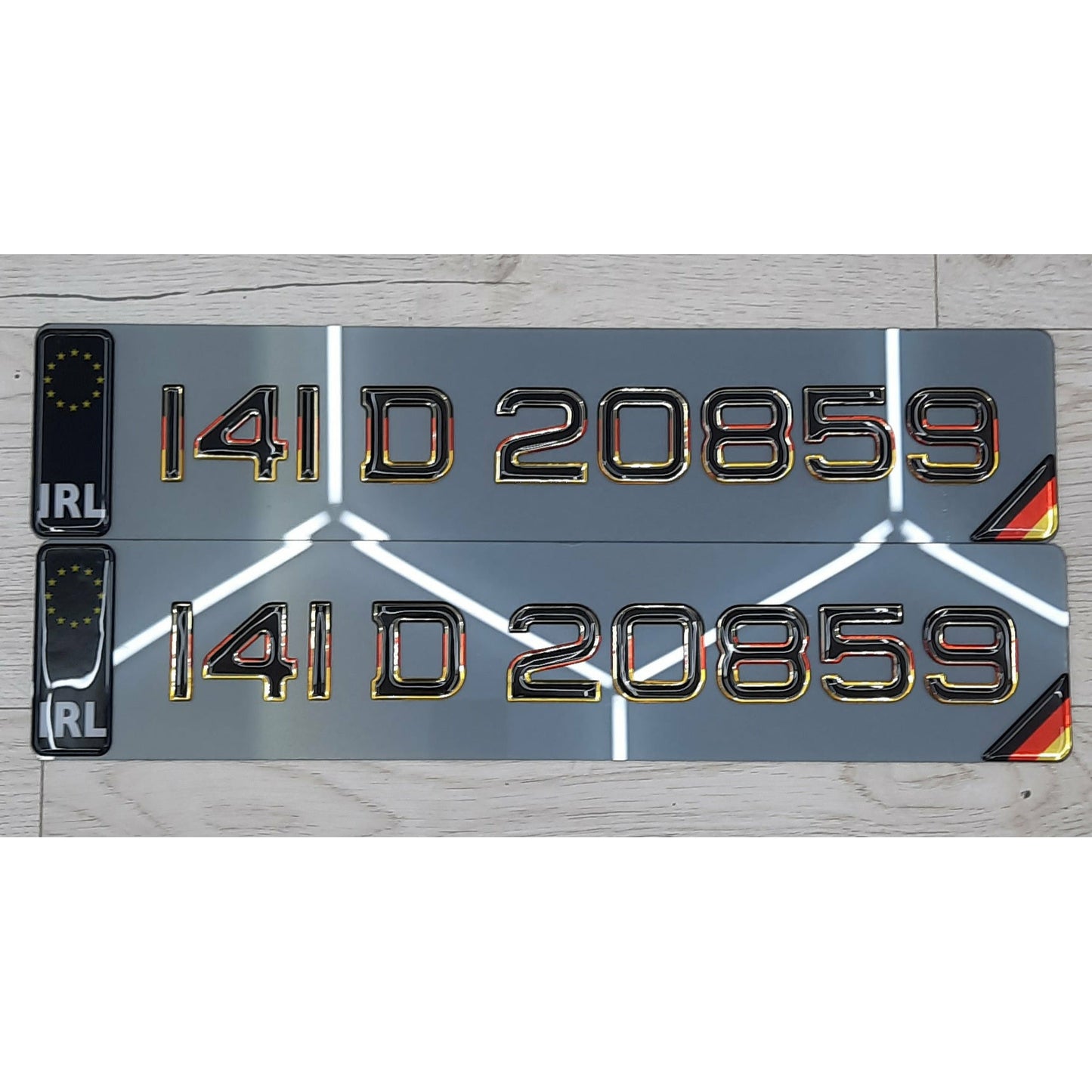 3D German Tinted Gel Plates Pair