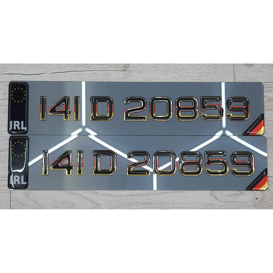 3D German Tinted Gel Plates Pair