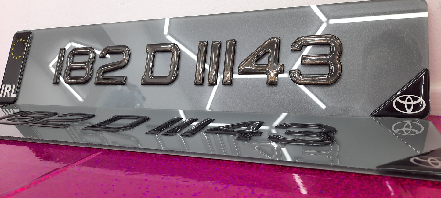 3D Sparkle GlitterTinted Gel Plates Pair