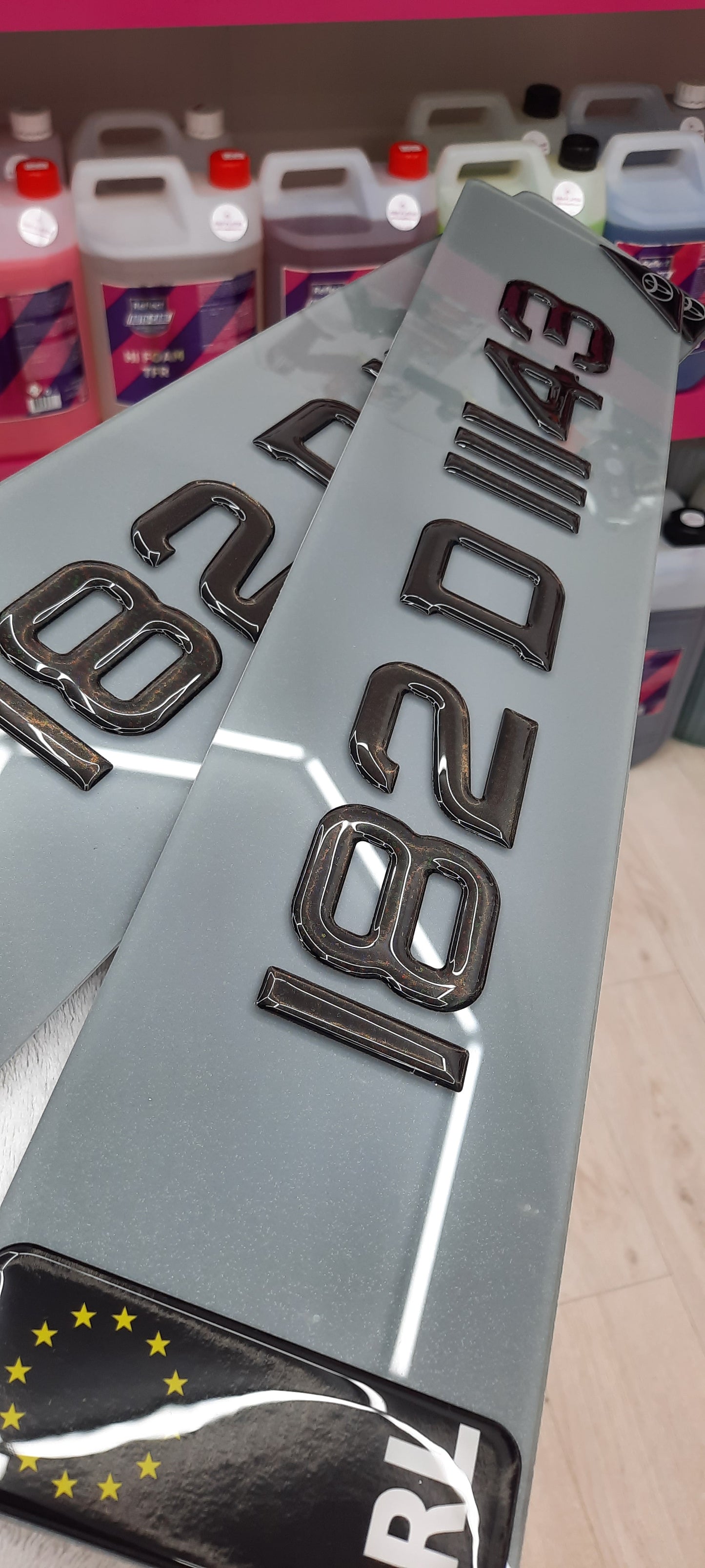 3D Sparkle GlitterTinted Gel Plates Pair