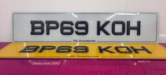 3D Gel Border & Business Name Plates Pair