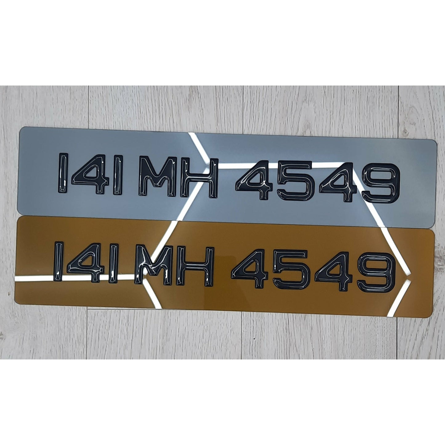 3D Black Tinted Gel Plates Pair