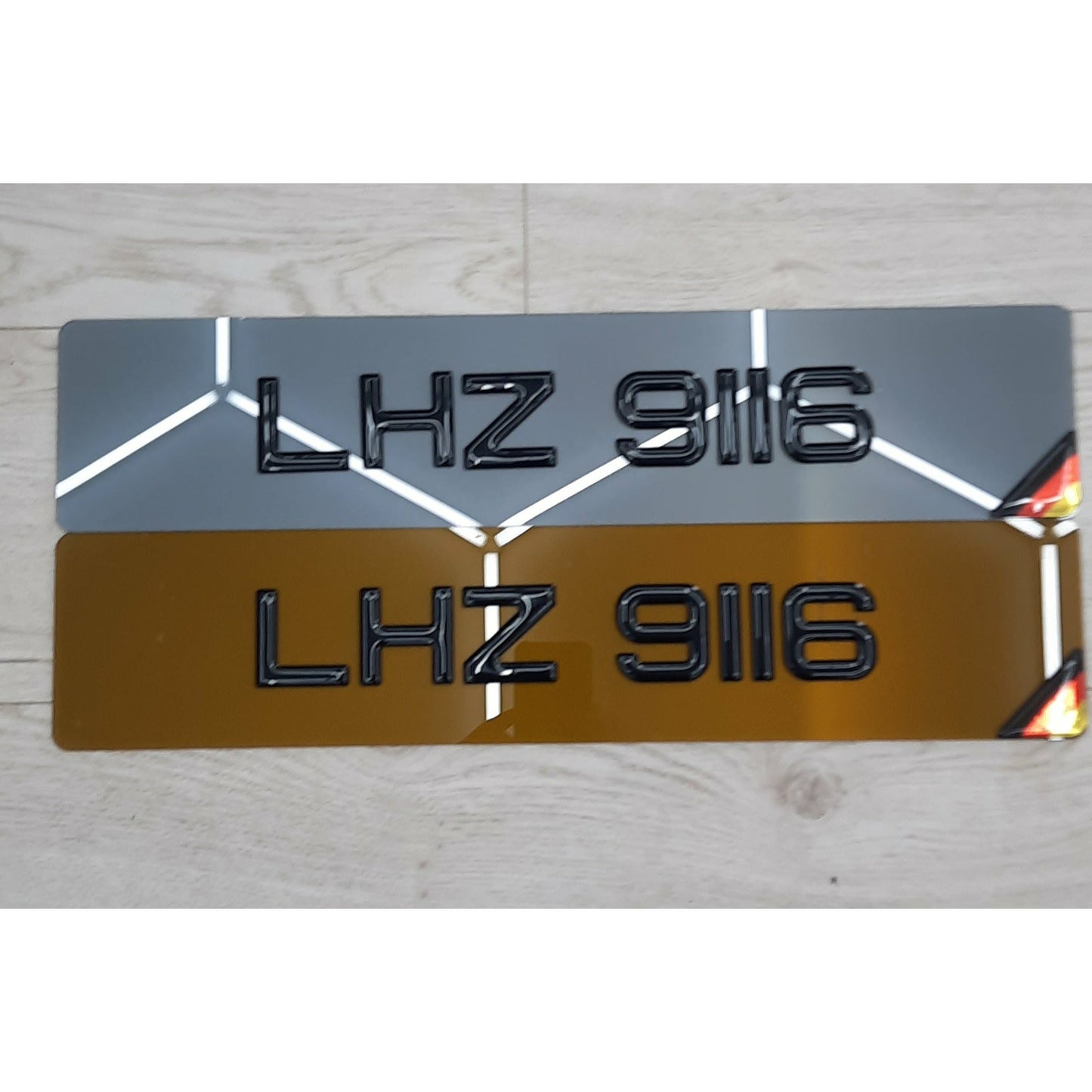 3D Black Tinted Gel Plates Pair