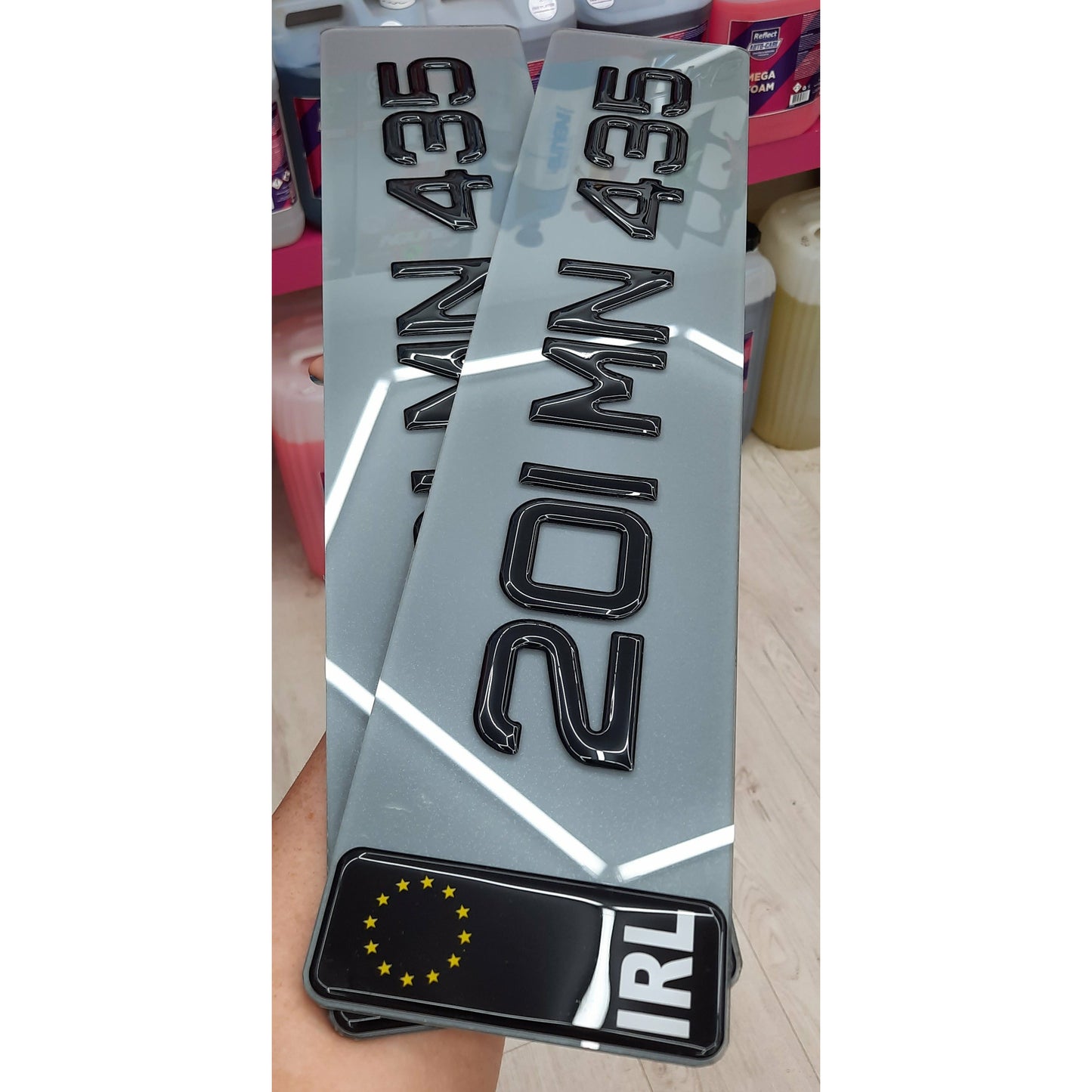 3D Black Tinted Gel Plates Pair