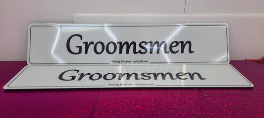 Groomsmen *Single Plate