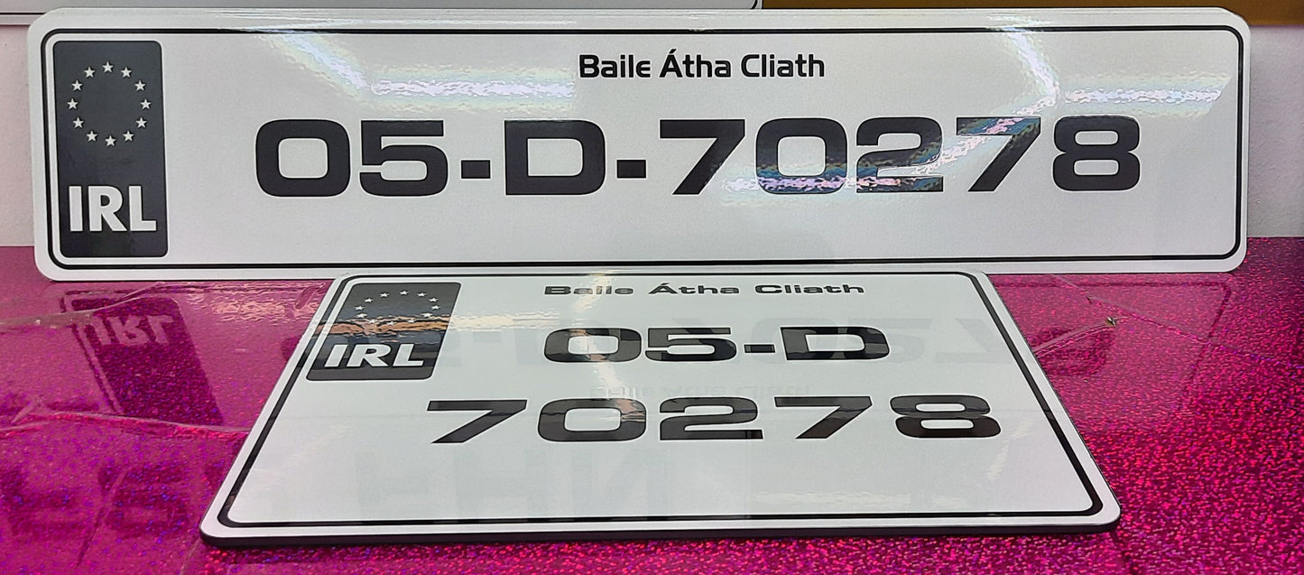 CMG Donegal plates 1 long 1 square