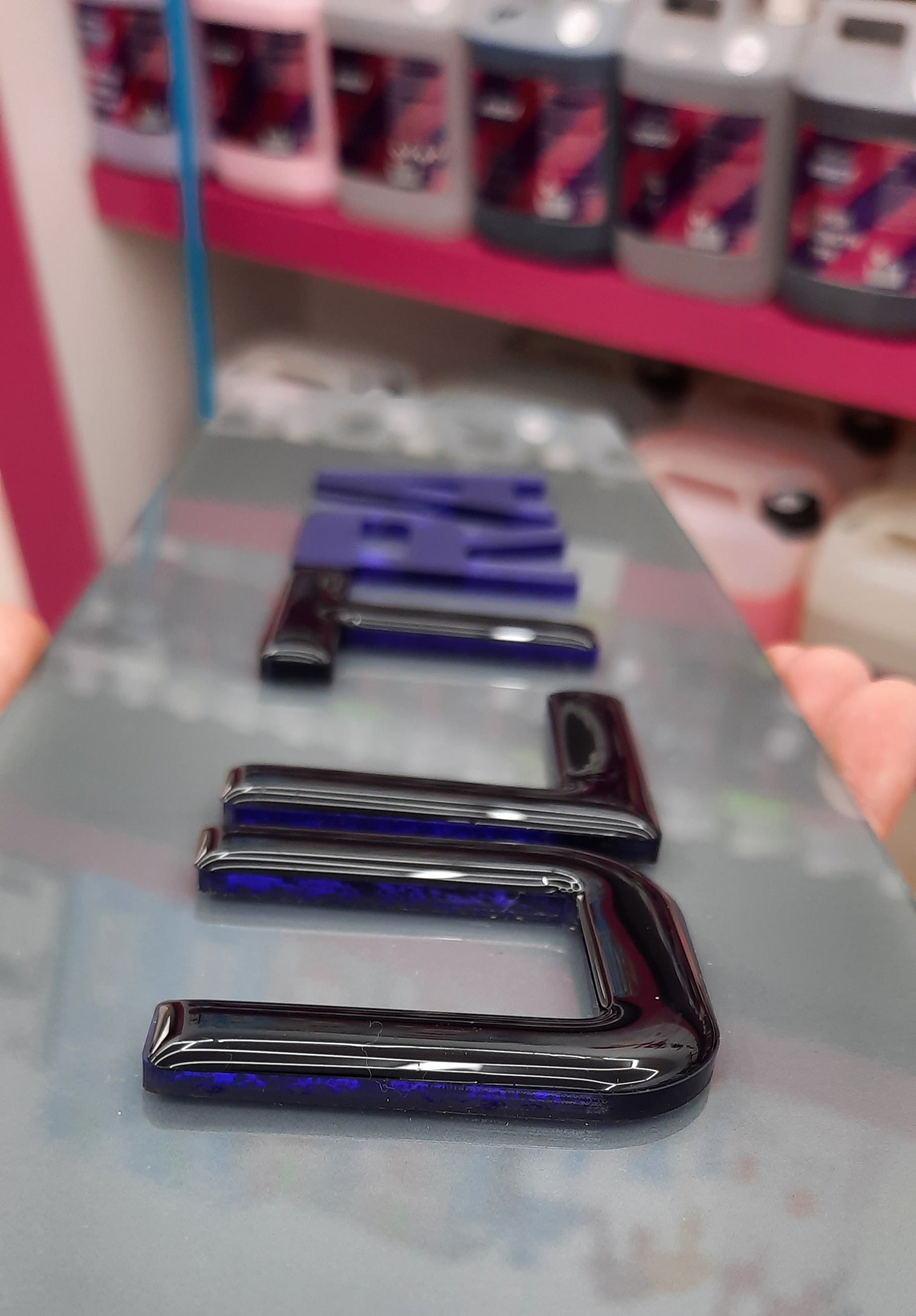 4D Ultra Funk Purple with Gel Top Tinted Plates Pair