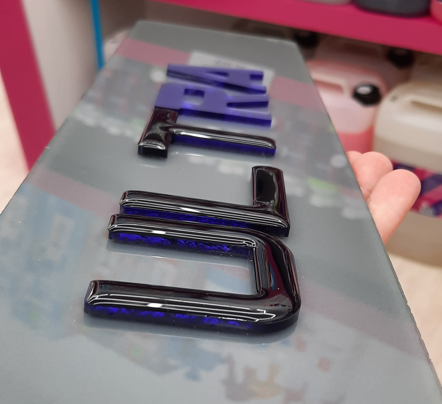 4D Ultra Funk Purple with Gel Top Tinted Plates Pair
