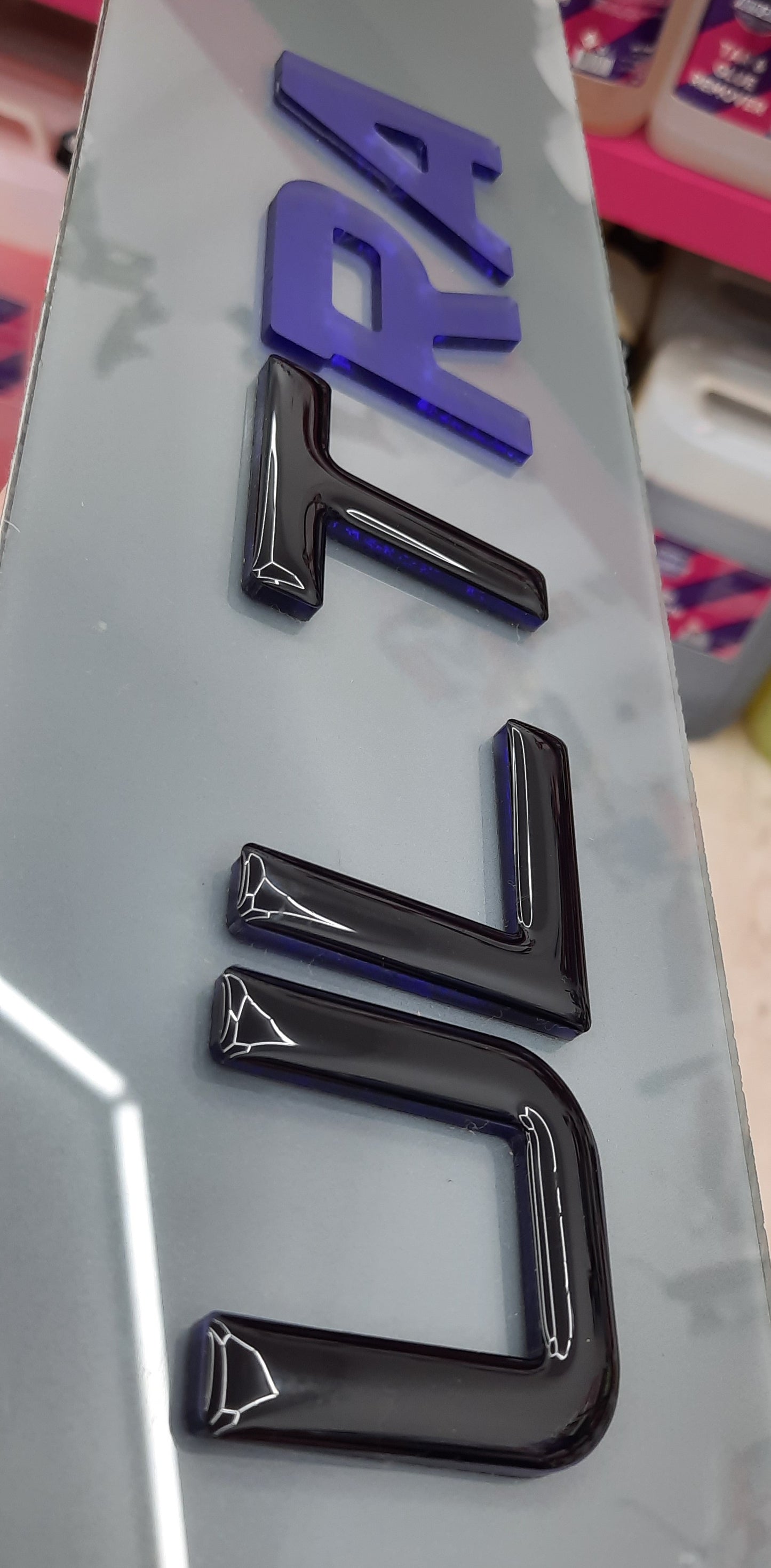 4D Ultra Funk Purple with Gel Top Tinted Plates Pair