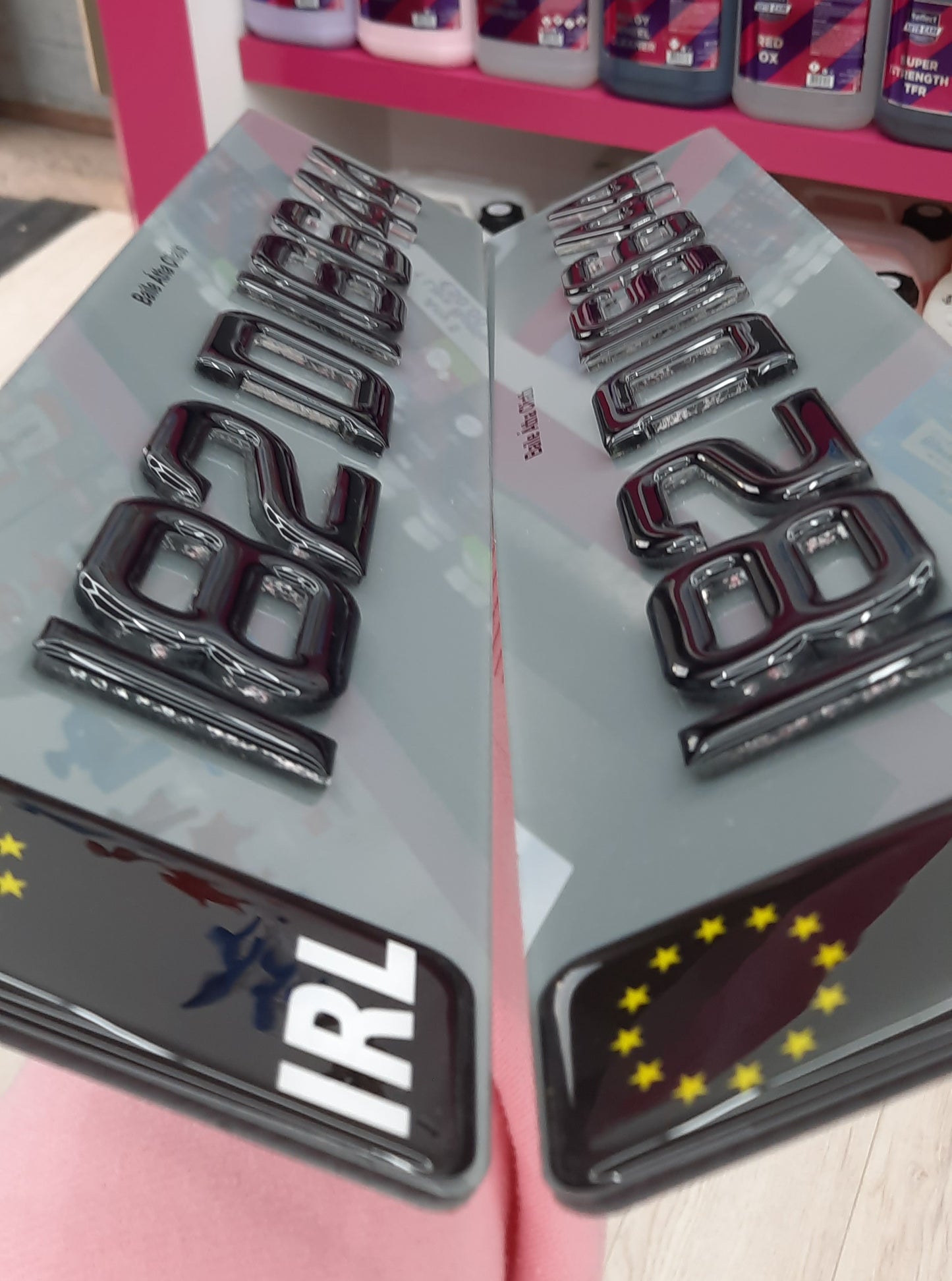 4D Crystal clear with Gel Top Tinted Plates Pair