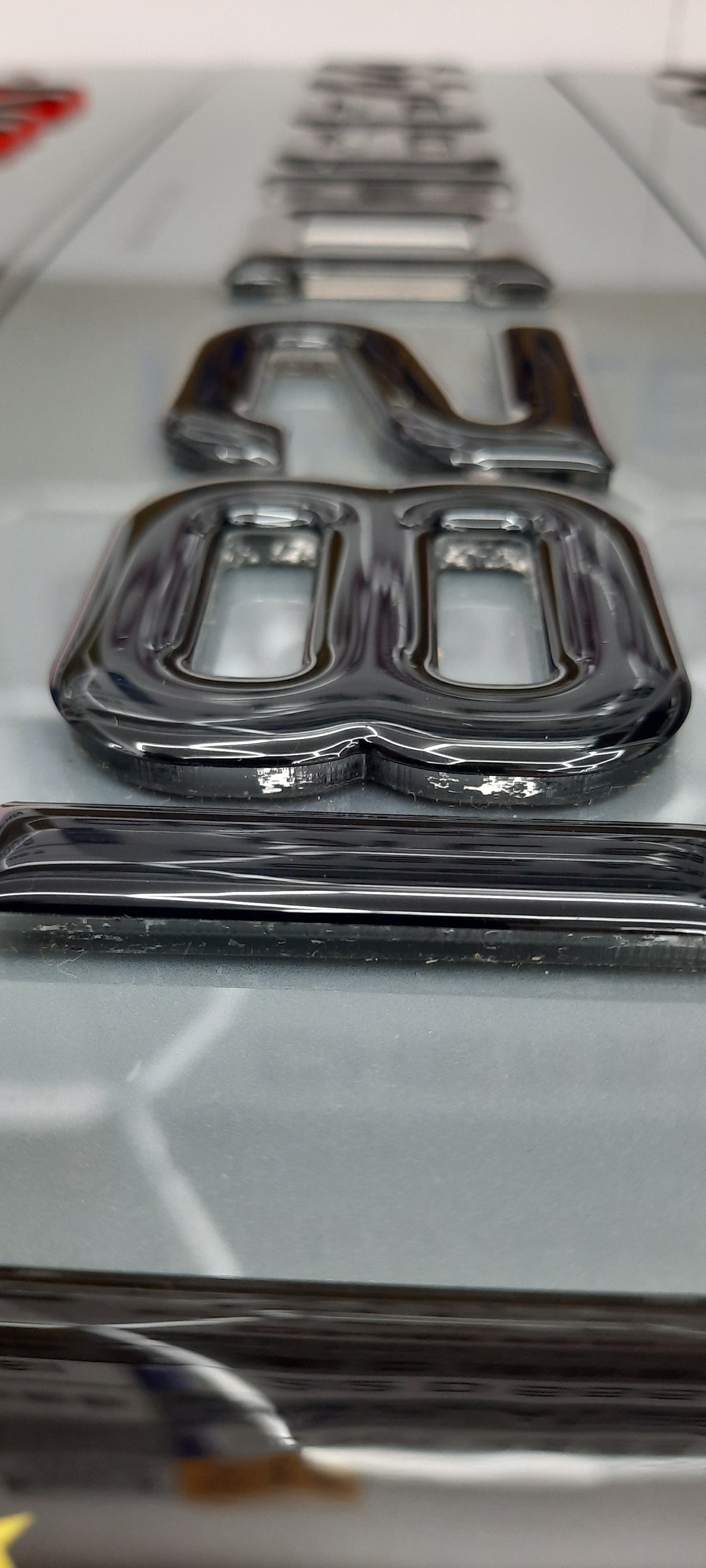 4D Crystal clear with Gel Top Tinted Plates Pair