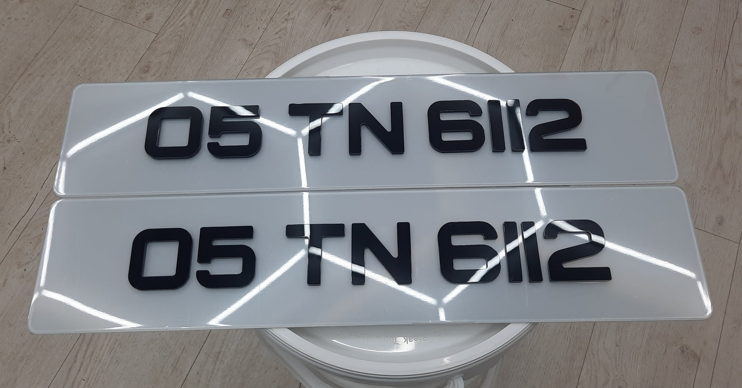 4D Black Plates Pair