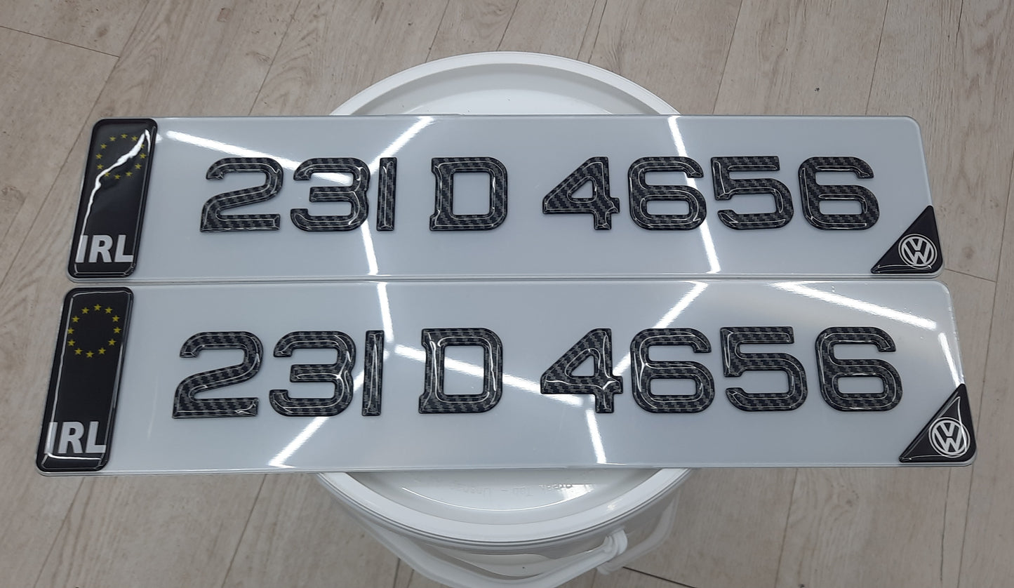 3D Carbon Gel Plates Pair