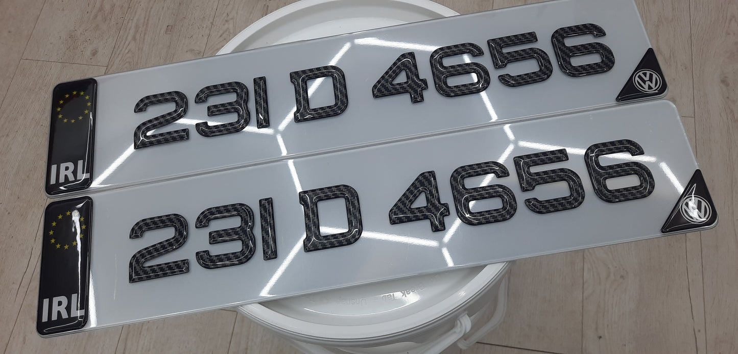 3D Carbon Gel Plates Pair