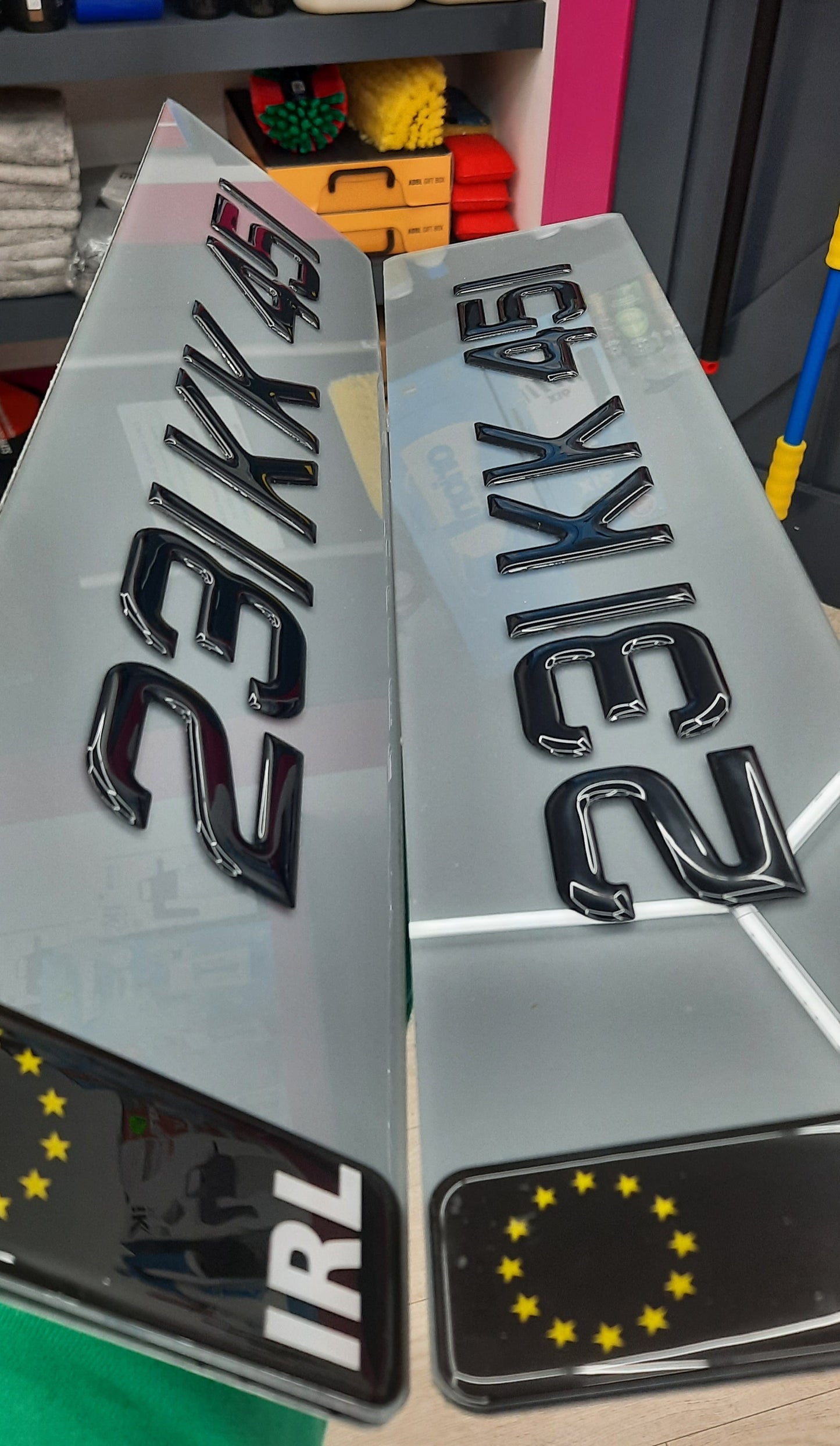 3D Black Tinted Gel Plates Pair