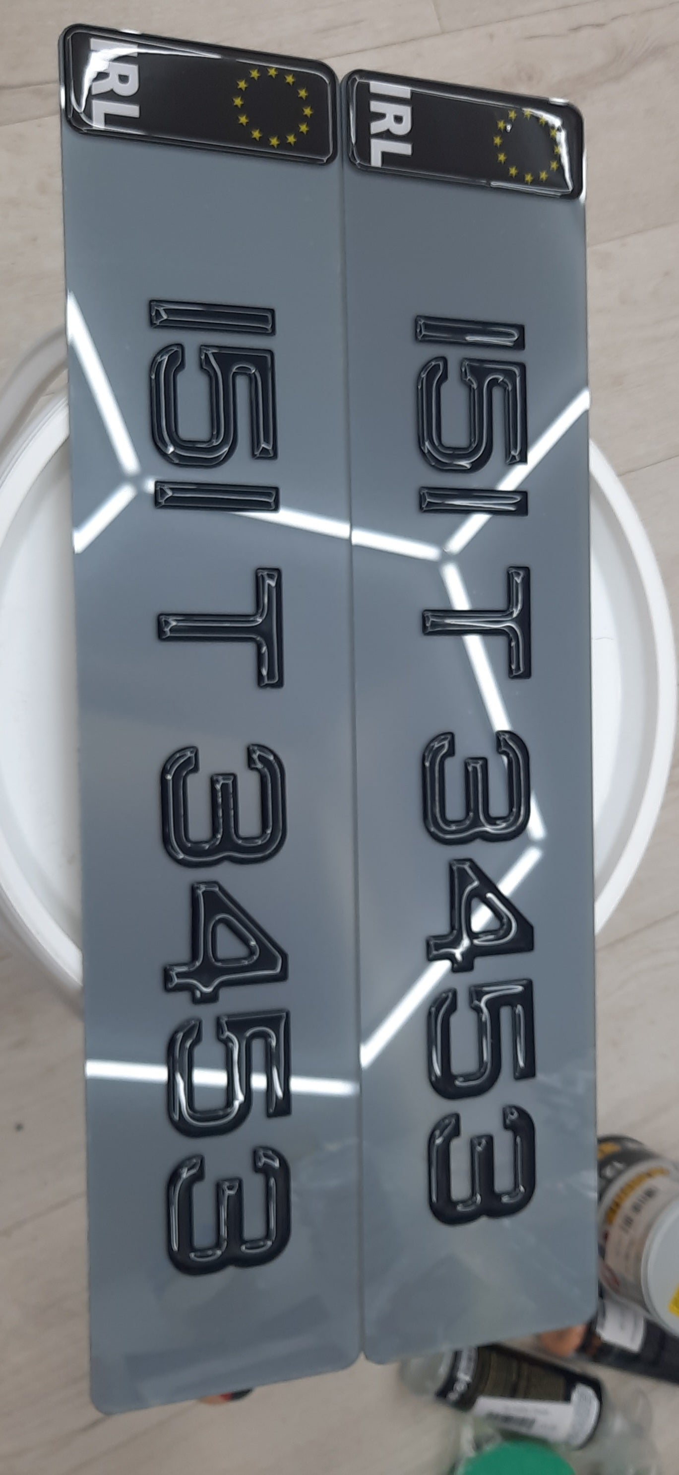 3D Black Tinted Gel Plates Pair