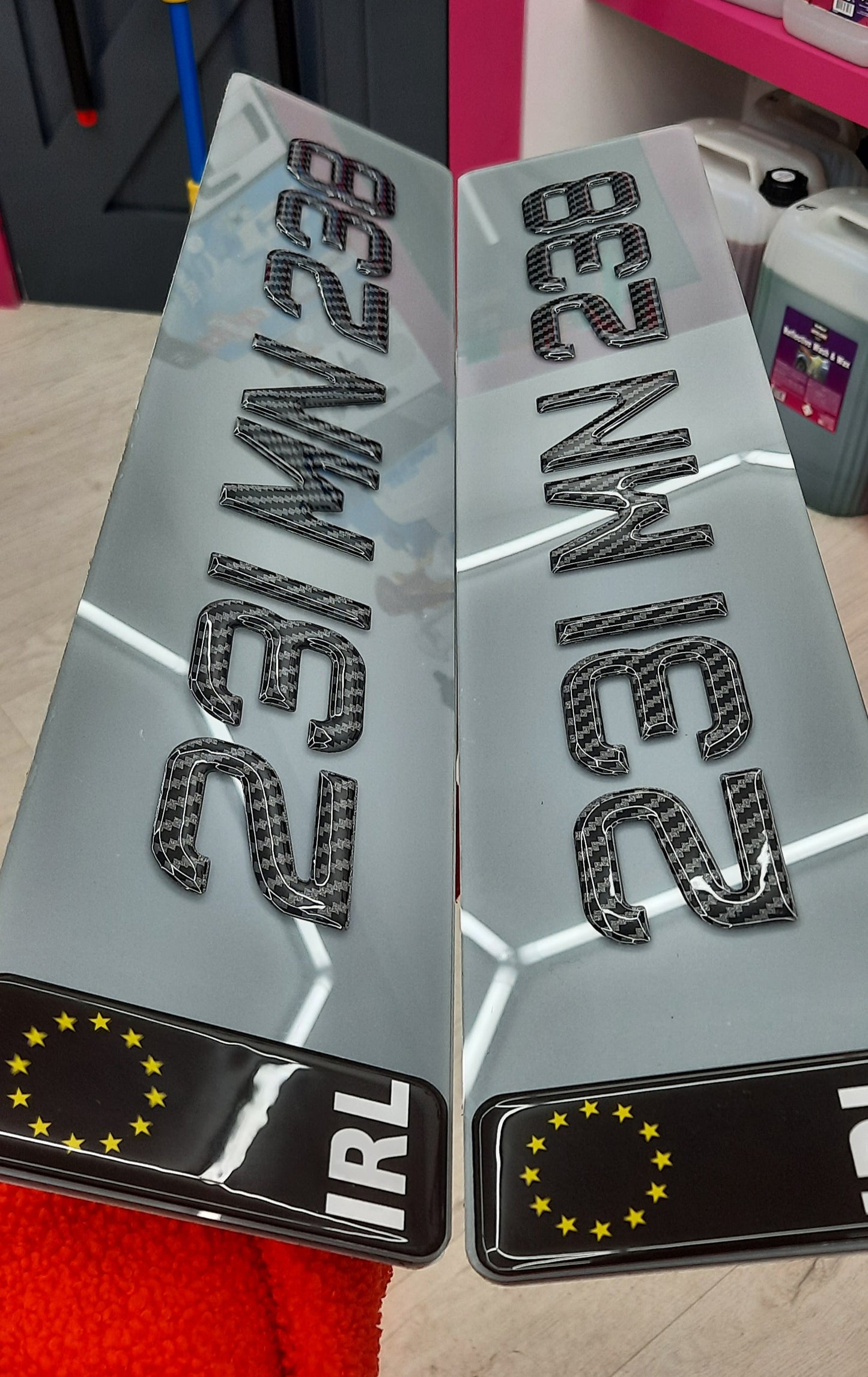 3D Carbon Tinted Gel Plates Pair