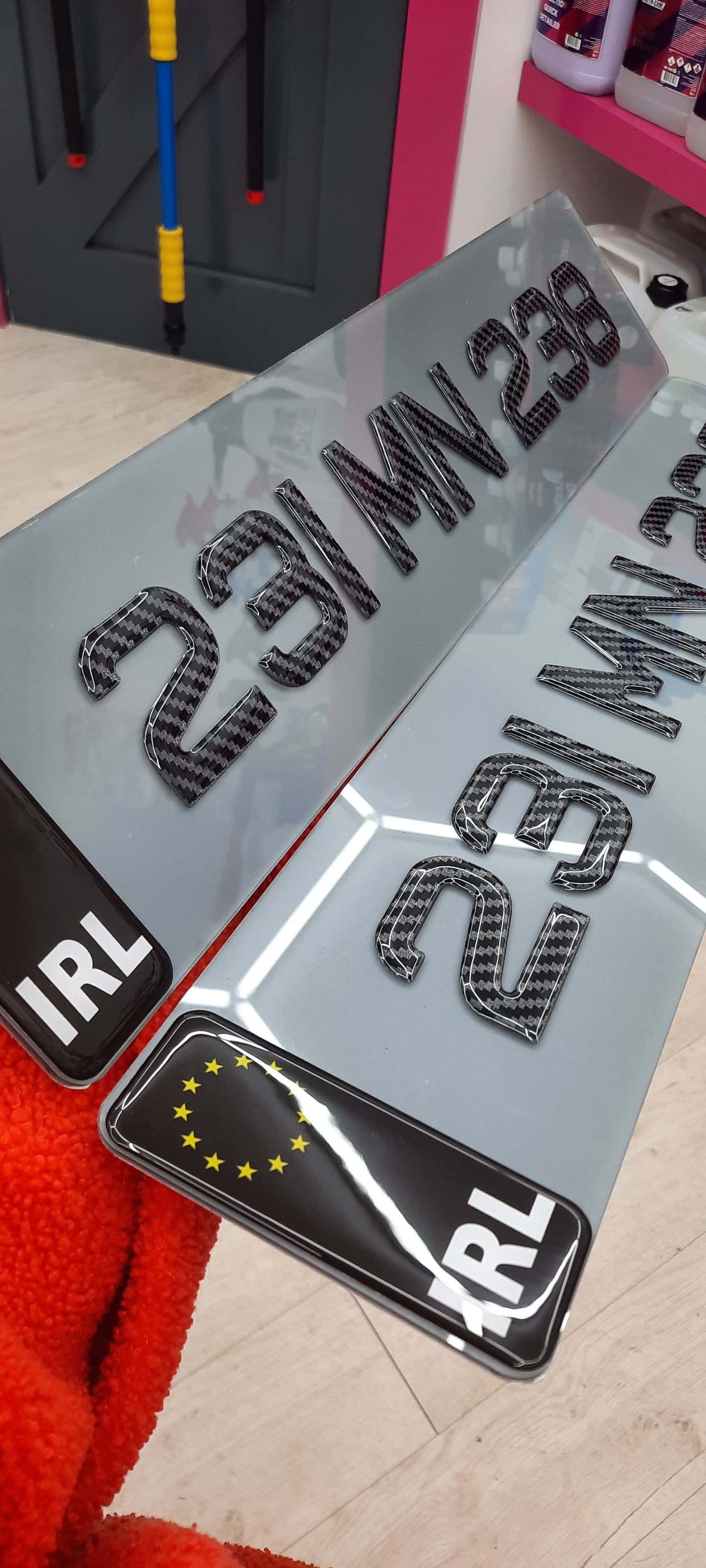 3D Carbon Tinted Gel Plates Pair