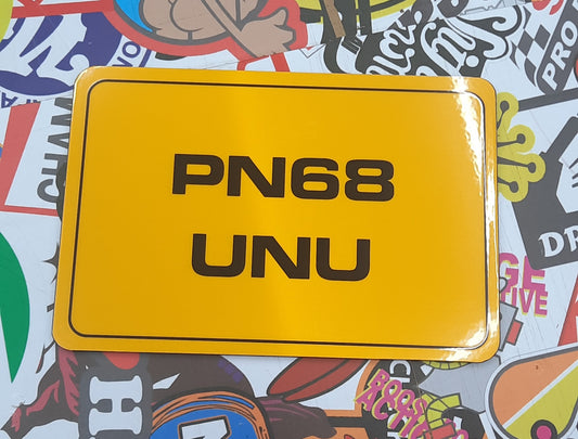 CMG Motorbike Plate with border *7x5
