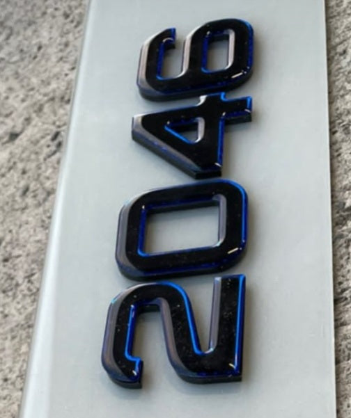 4D Black Gel top Plates Pair