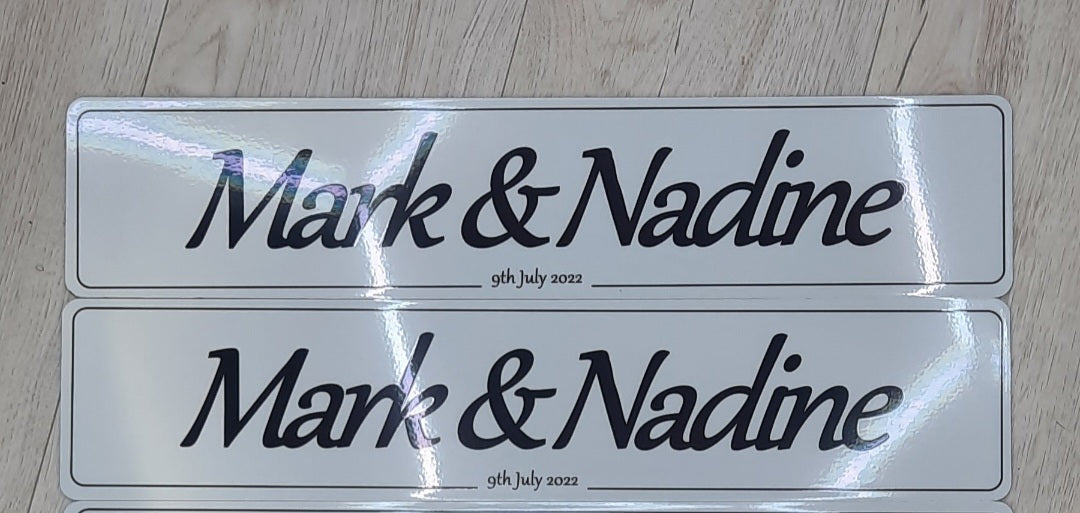 Name & Name *Single Plate