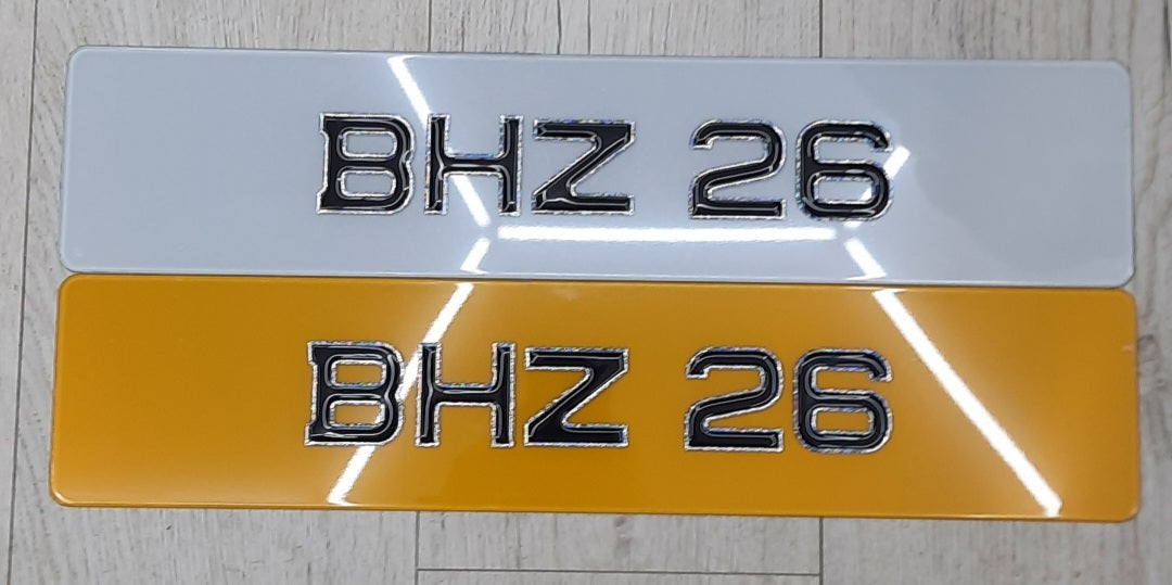 3D Silver Gel Plates Pair