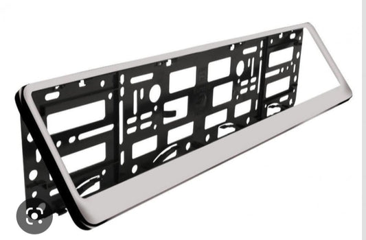 Chrome Plates Holders - Flip up Pair