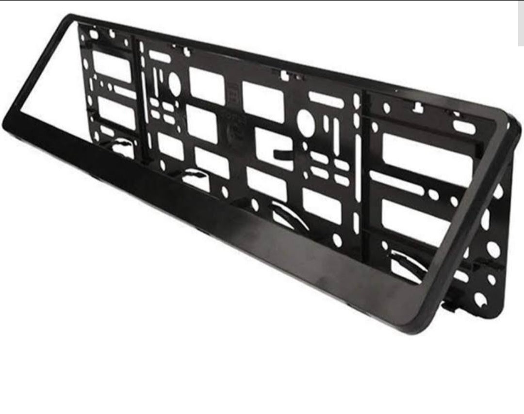 Plate Holders Plain Black - Flip up