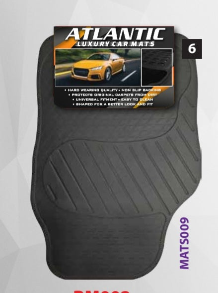 Black Rubber CAR MATS (SETS OF 4) CMGM002